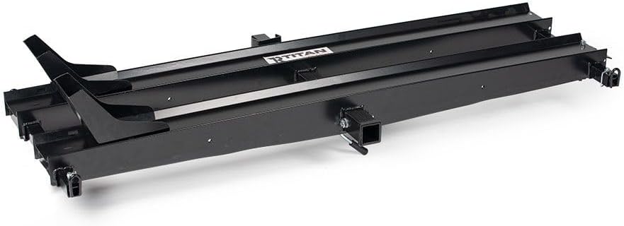 Titan Ramps Dual Steel Motorcycle Carrier with Ramp Extension - 600 lb. Total Capacity