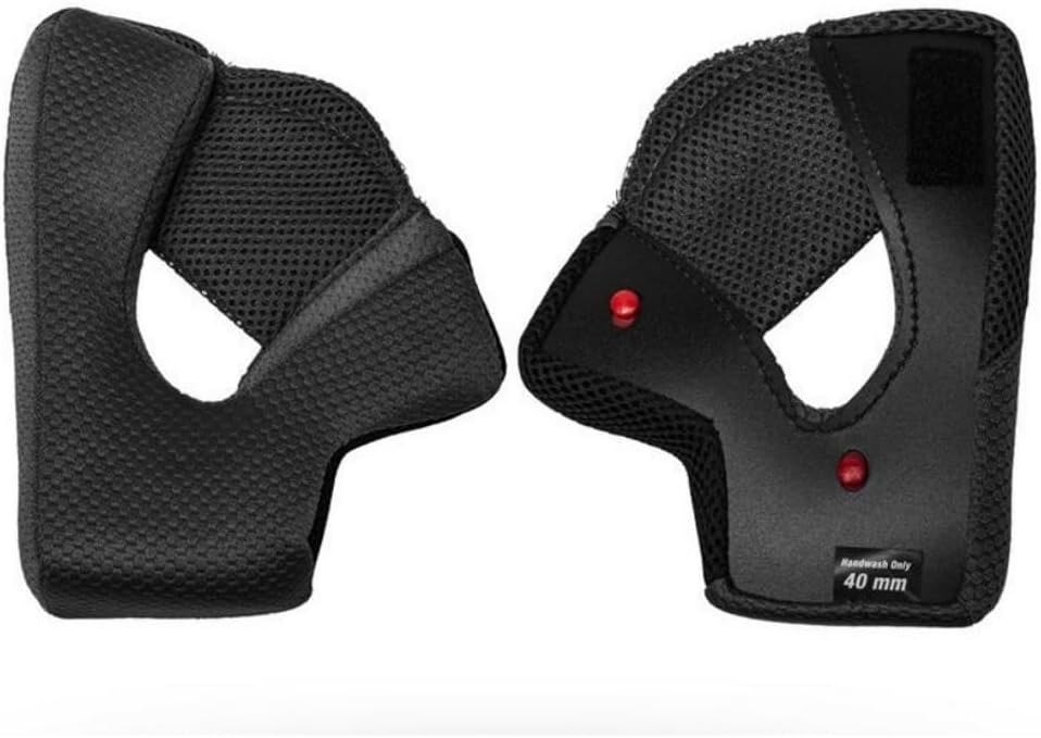 BELL MX-9 Adventure Cheek Pads Set Dual Sport Motorcycle Helmet Accessories - Black / 25MM