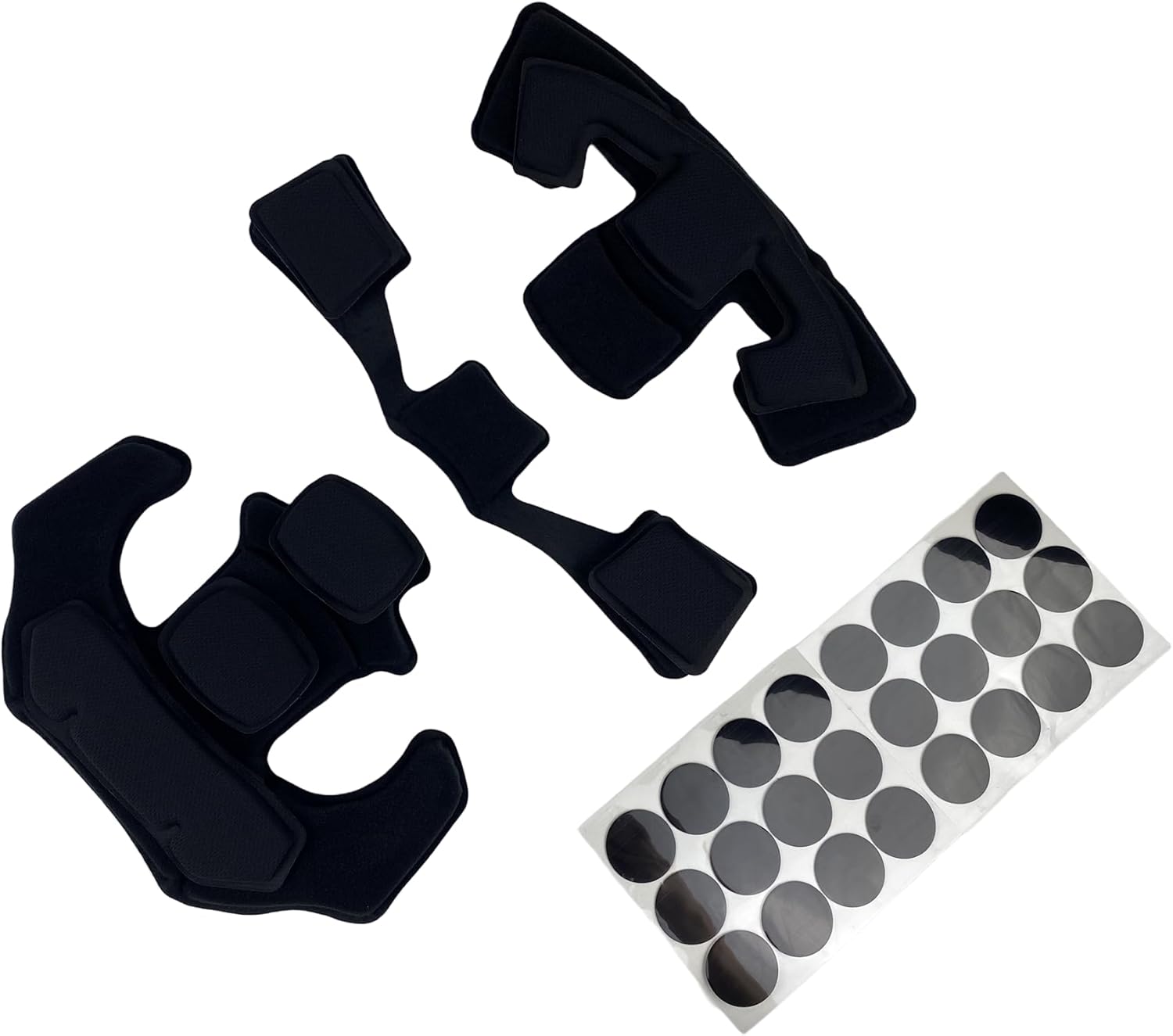 611YkxlSIZL._AC_SL1500_.jpg Universal Tactical Airsoft Outdoor Combat Internal Replacement Memory Foam Pad Padding Inserts Protective Mat Kits Set Accessories Compatible for Fast/Mich/ACH/USMC/PASGT/EX Helmet - Image 1