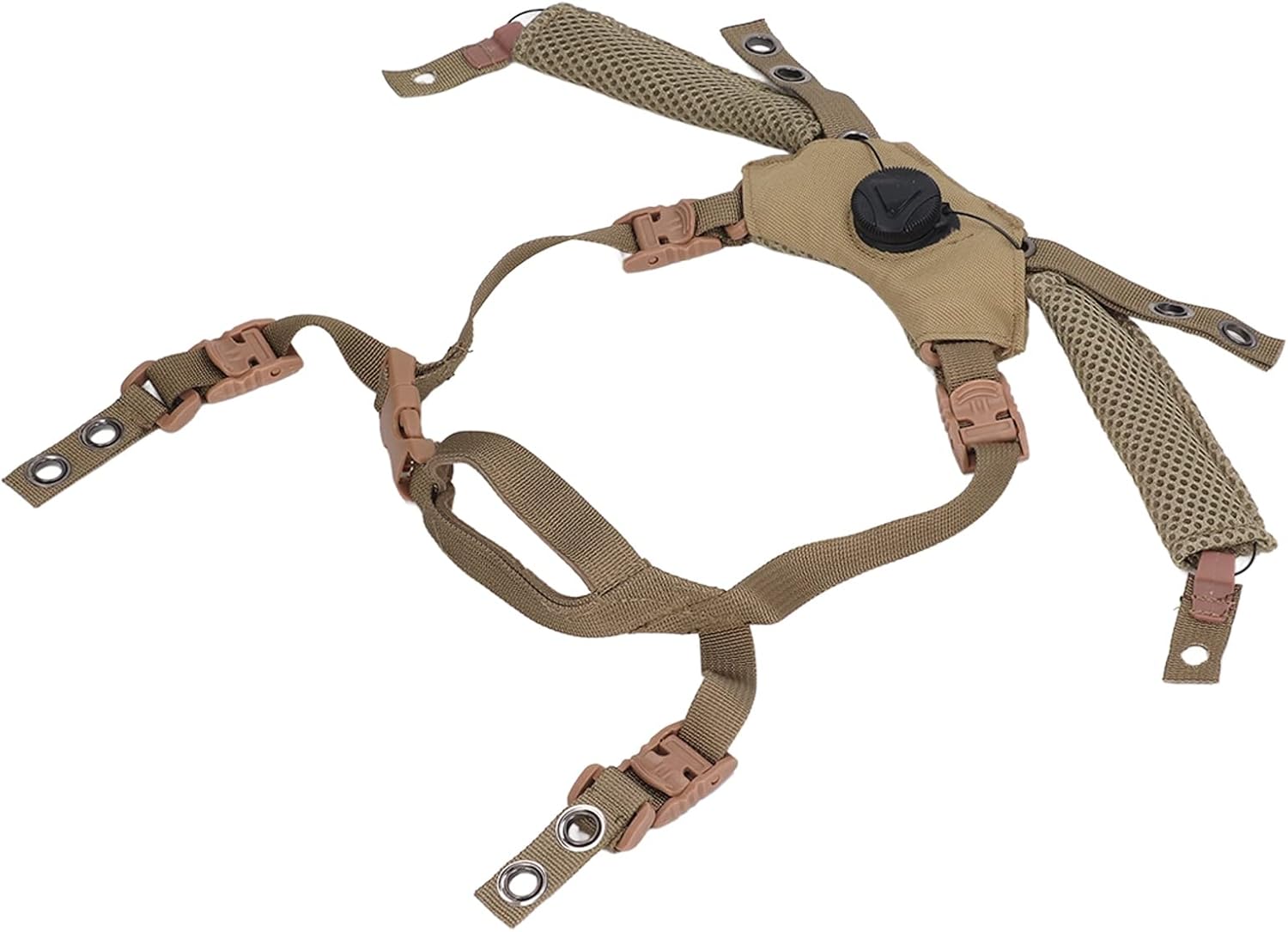 Bewinner Wendy Helmet Dial Suspension System With Adjustable Chin Strap, Tactical Airsoft Accessory for Hunting Explorer Advanced Fast Helmet Outdoor Use