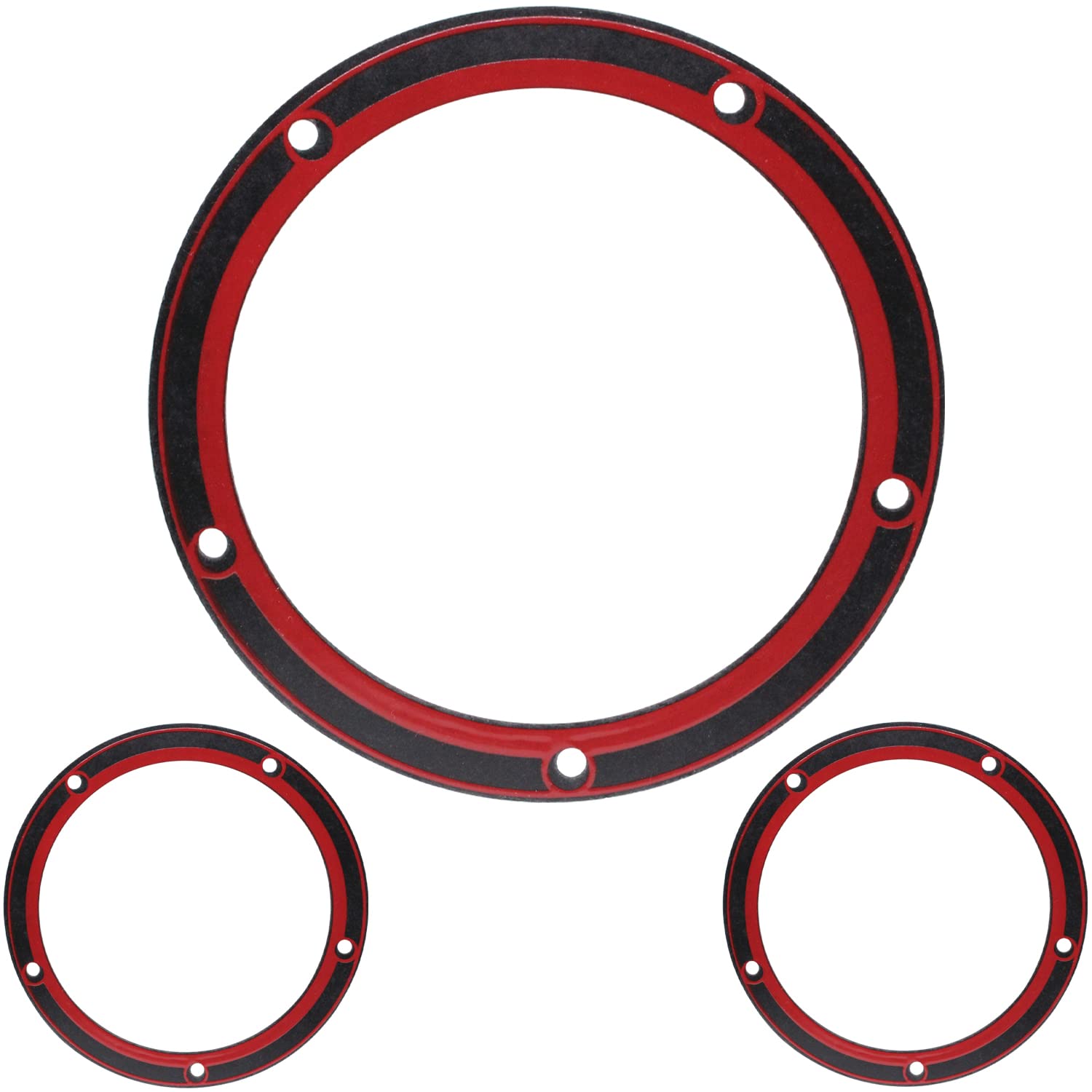 61QAJkRhWKL._SL1500_.jpg 5 Holes Twin Cam Derby Cover Gasket Fits for Harley Touring Dyna Electra Glide Softail Fatboy FXD 1999-2016 25416-99X. (3 pcs) - Image 1