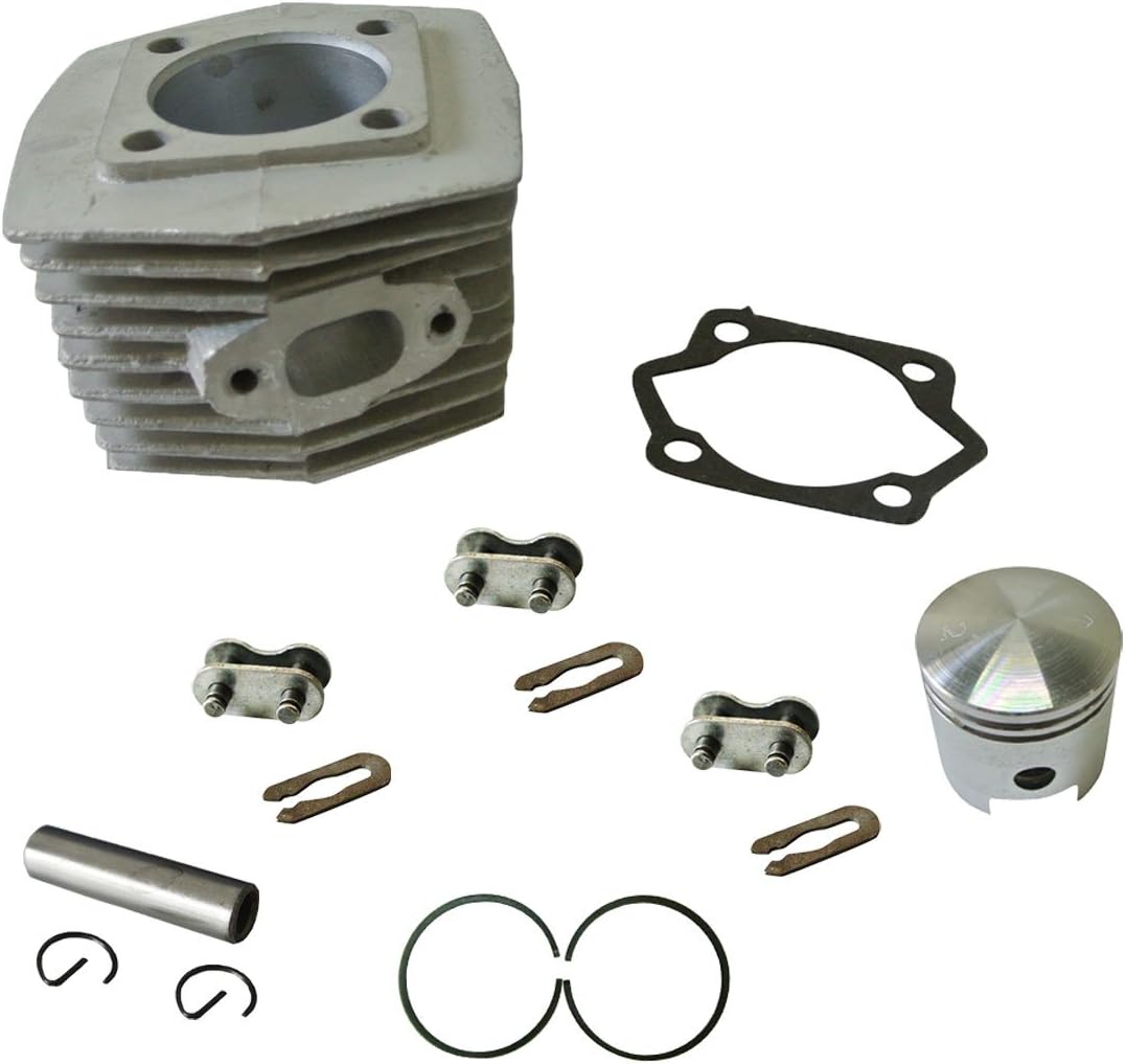 61bn4fAINkL._AC_SL1300_.jpg Cylinder & Piston & Ring & Pin For 66cc 80cc 2 Stroke Engine Motorized Bicycle - Image 1