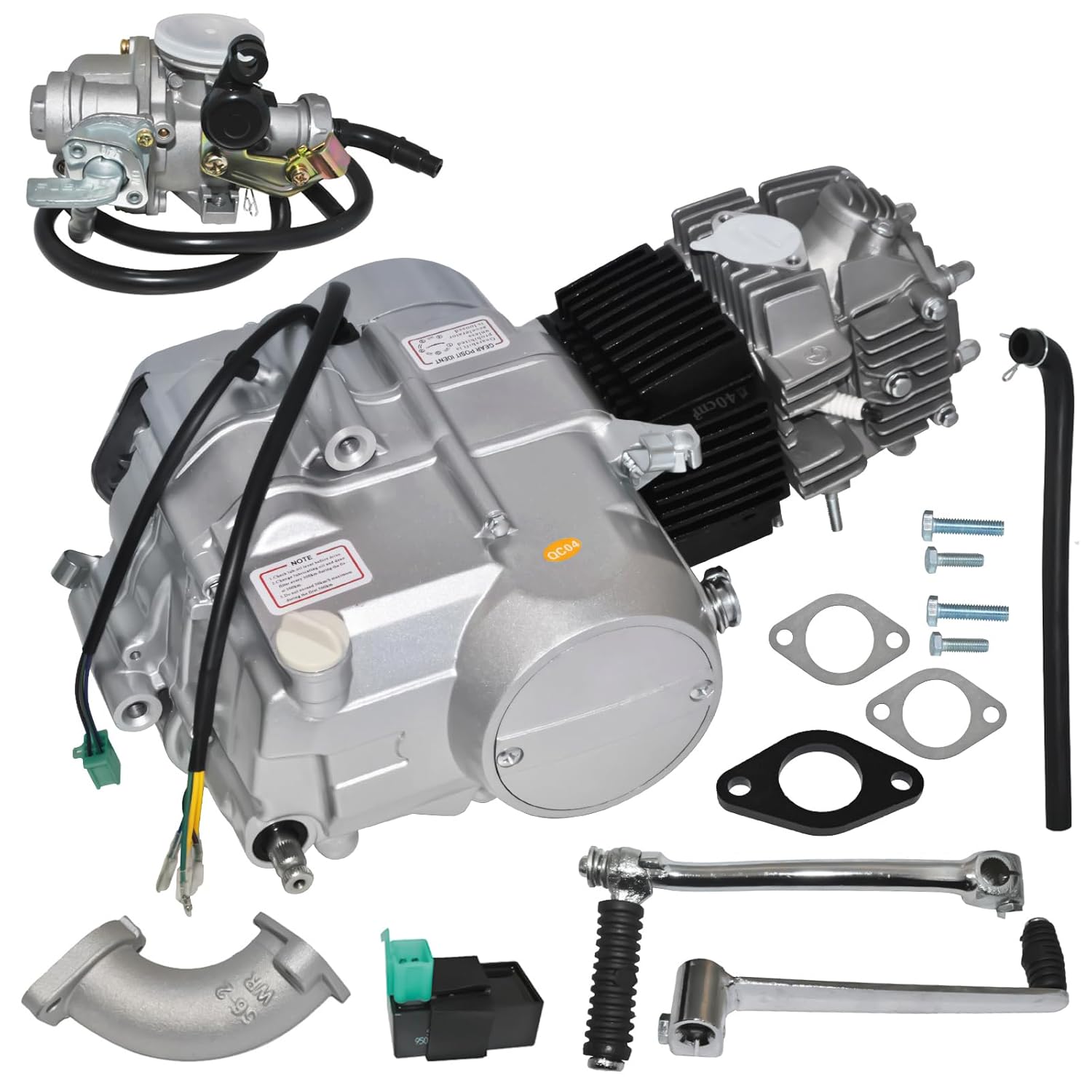 71C7G0-slGL._SL1500_.jpg 140CC 4-Stroke Racing Engine for Honda CRF50/CRF70 XR50/XR70 Z50/Z50R Pit Dirt Bikes - Horizontal Single Cylinder, 4-Speed Manual Clutch, CDI Kick Starter - Image 1