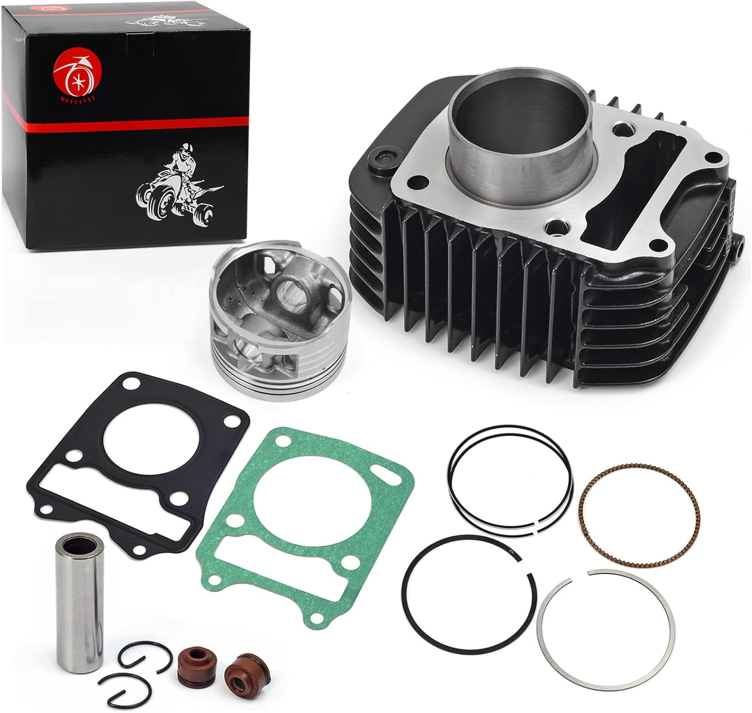 71KBJhm91wL._AC_SL1500_.jpg MOTO1988 Cylinder Piston Ring Gaskets Top End Rebuild Repair Kit For HONDA GROM 125 2014-2020 12100-K26-900 - Image 1
