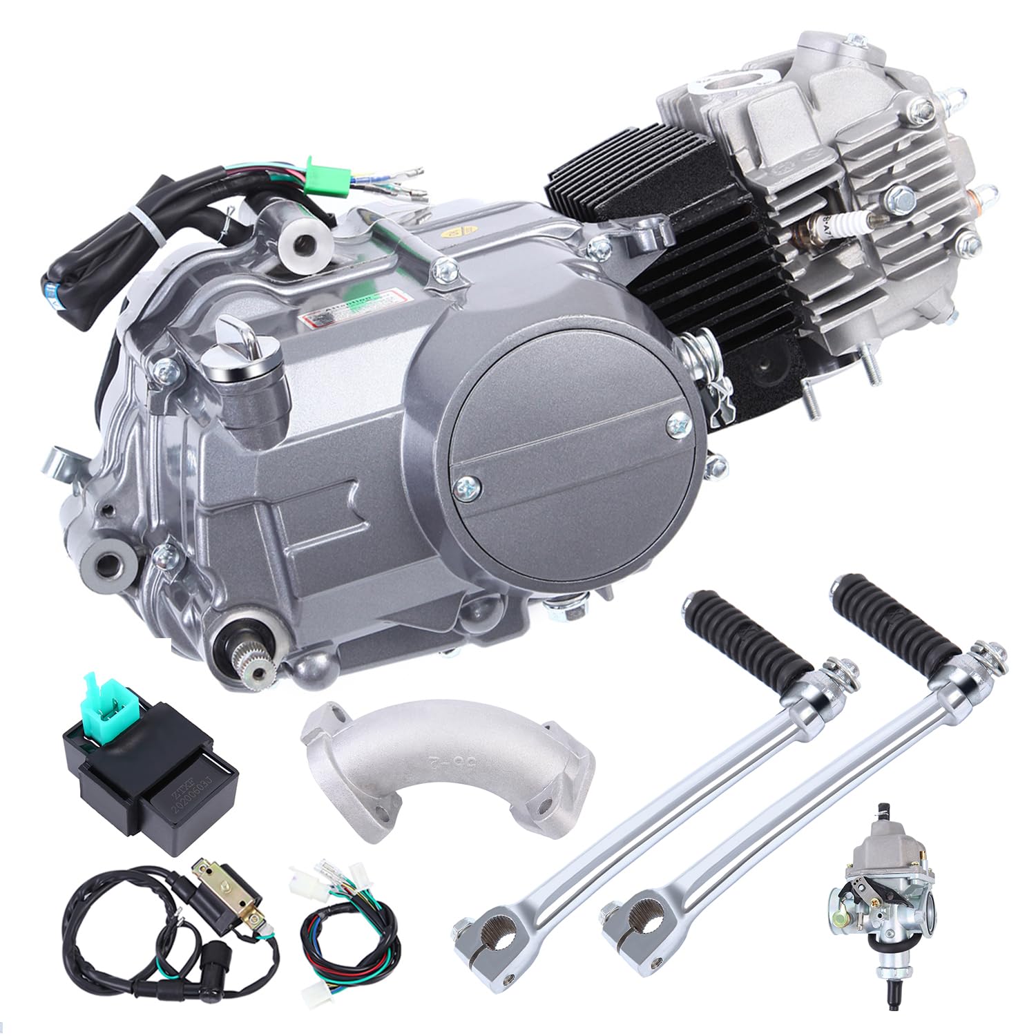 125cc 4 Stroke Complete Engine 1P52FMI-K (124cm3) Dirt Bike Engine Motor Carb Complete Kit fit for Honda XR50 CRF50 XP CRF 50 70