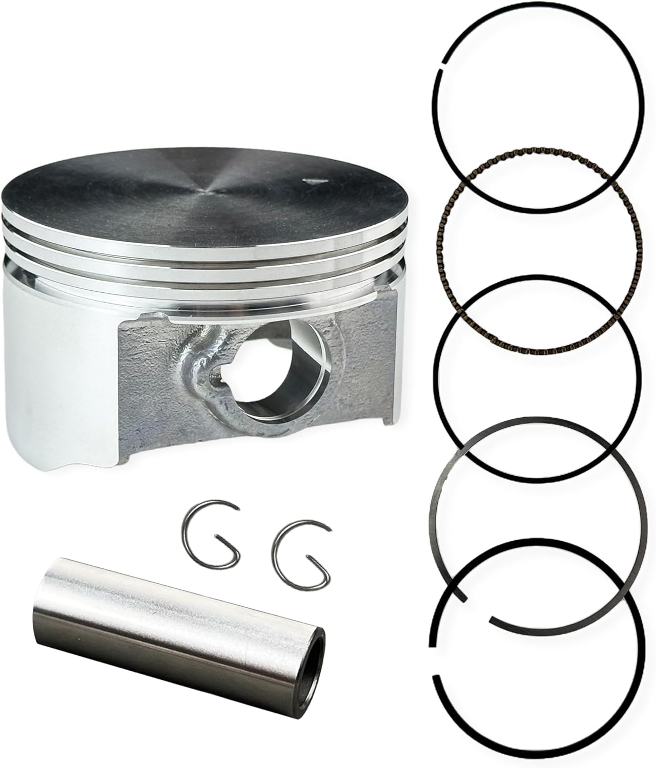 YAMAKATO 70mm Flat Top Piston 0.550 for Predator 212cc Flat Top Piston Kit, for Honda Predator