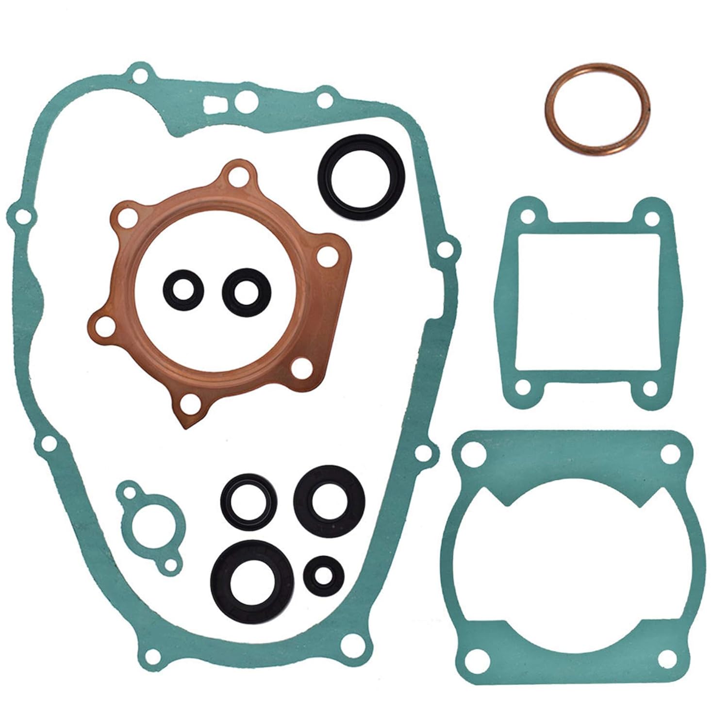 71uv6YfPDFL._SL1500_.jpg Complete Engine Gasket Kit Set with Oil Seals Replacement for 1988-2006 Yamaha Blaster 200 YFS200 - Image 1